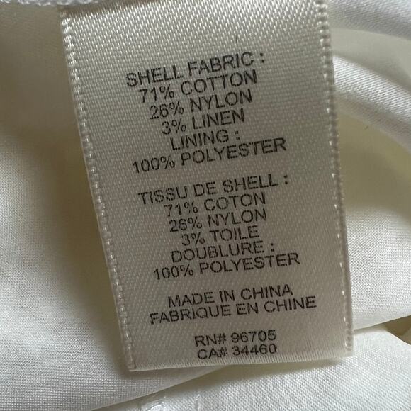 Rebecca Taylor Cream White Lace Fluted Midi Skirt size 6 NEW Tags Ribbon Lined - Picture 9 of 10